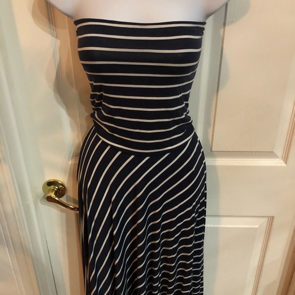 Striped Maxi dress / maxi skirt 2 in 1 size S - Picture 5 of 11